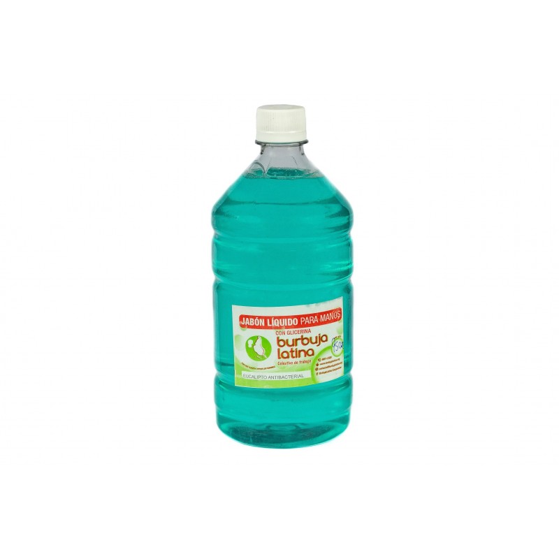 Jabón Líquido p/manos "Burbuja Latina" Bactericida Eucalipto botella 950 ml