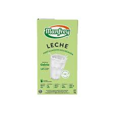 Leche Descremada "Manfrey" Larga Vida x 1 lt