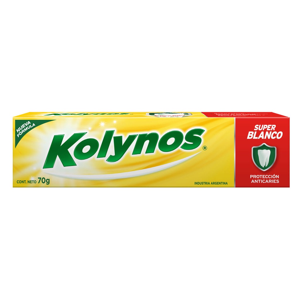 Pasta dental "Kolynos" Super Blanco x70g