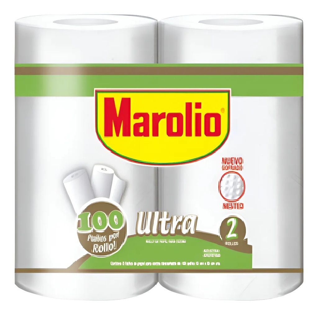 Rollo de cocina "Marolio" Ultra 100 Paños x 2u