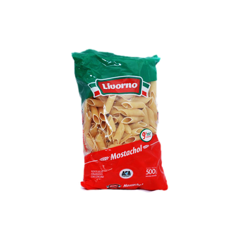 Fideos "Livorno" Mostachol Paquete 500 gr