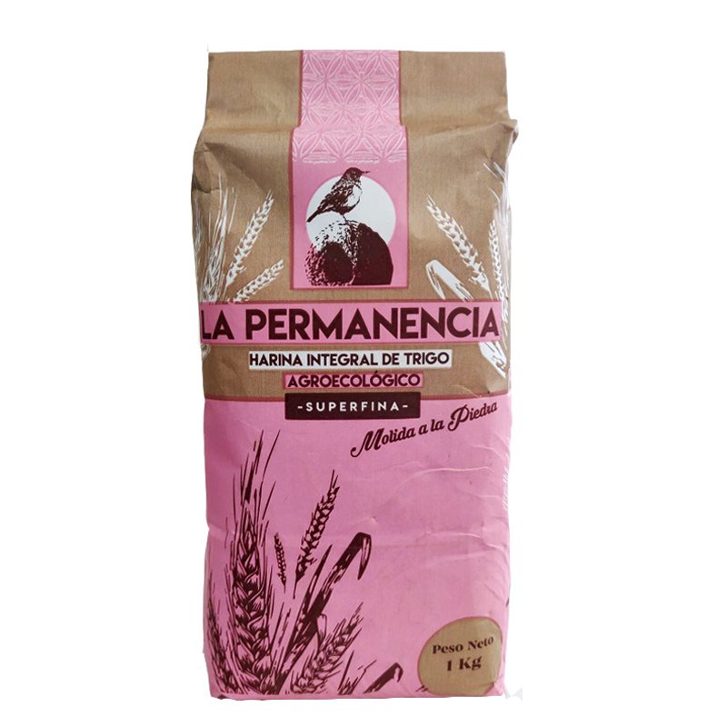 Harina de Trigo "La Permanencia" Integral Agroecológica Superfina 1kg