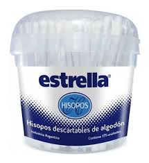 Hisopos "Estrella" 125u