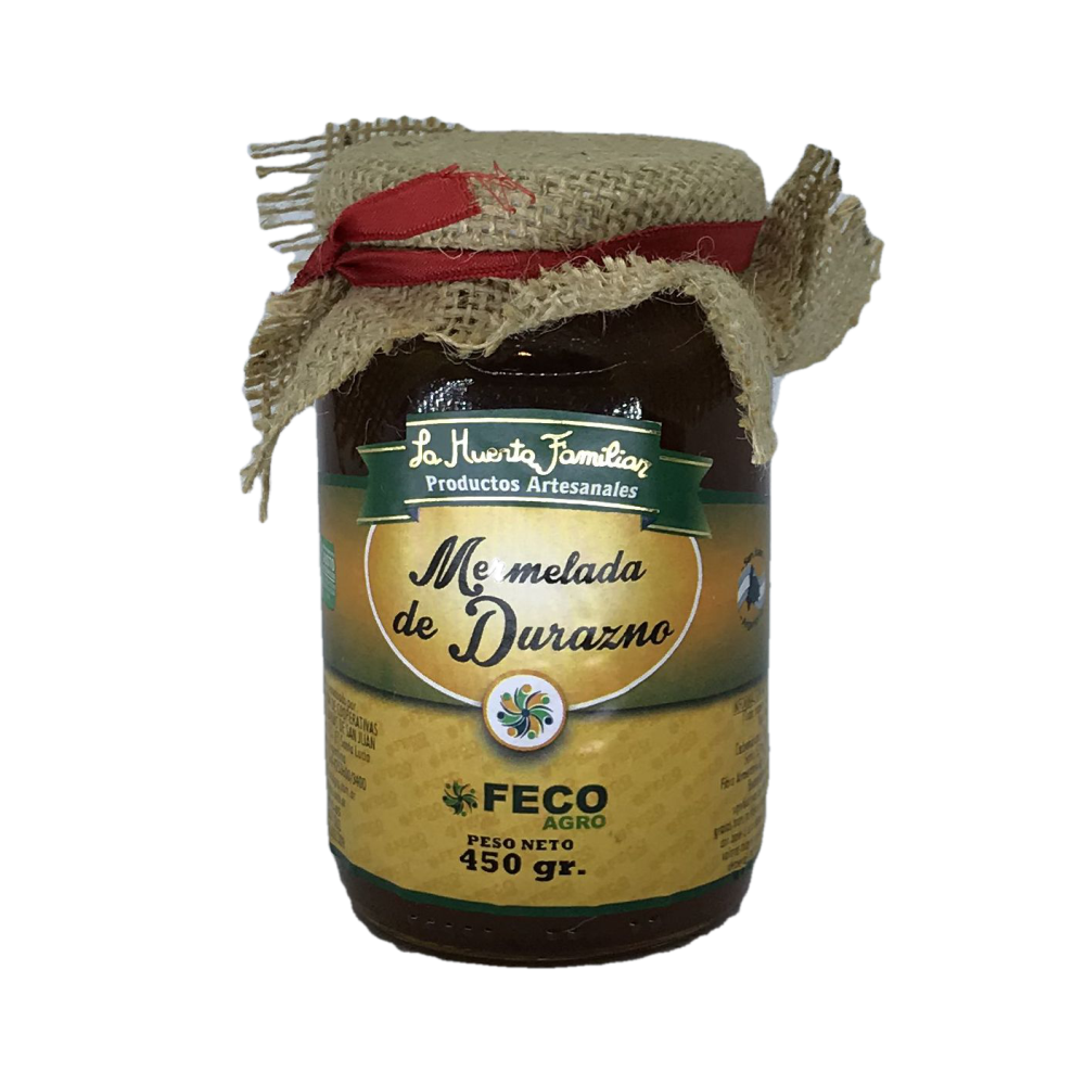 Mermelada "La Huerta Familiar" Durazno frasco x 454 g