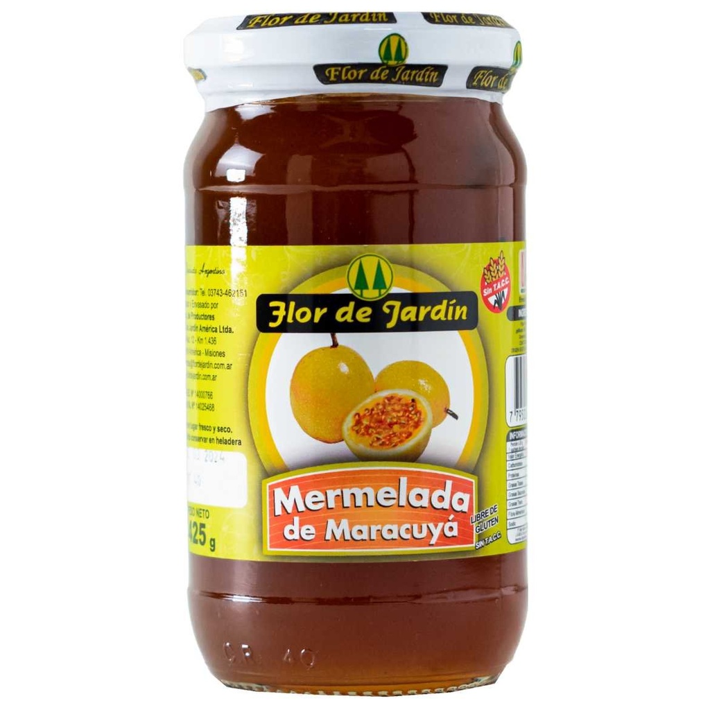 Mermelada "Flor de Jardín" Maracuyá x425grs