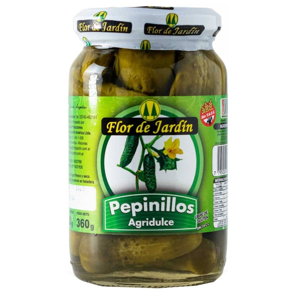 Pepinillo Agridulce "Flor de Jardín" x330grs