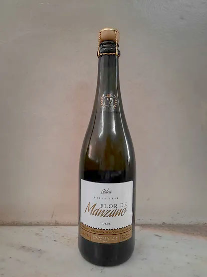 Sidra "Flor de Manzano" etiqueta blanca (dulce) x 710cc