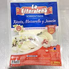 Sorrentinos "La Litoraleña" Ricora, Jamón y Muzzarella x 500 gr