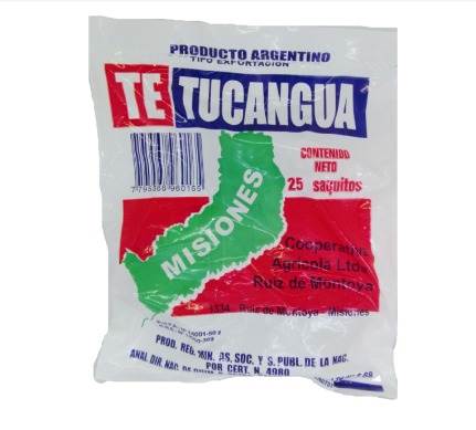 Té Negro convencional "Tucangua" económico x 25 saquitos