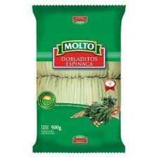 Fideos "Molto" Dobladitos con espinaca x 500 gr