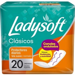 Protectores Diarios "LadySoft" Clasicos 20u