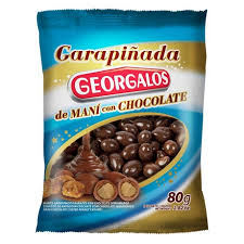 Garrapiñada de Mani Con Chocolate "Georgalos" 80gr